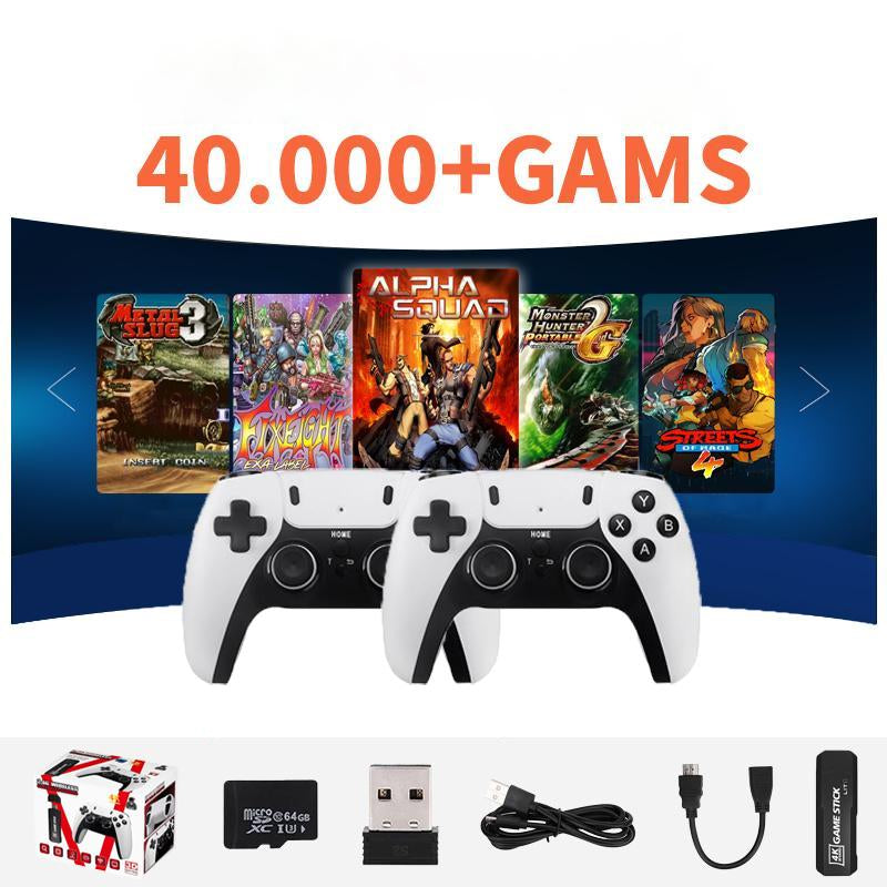 [Black Friday] 2024 New GD10 PRO Video Game Stick Console， 2.4G Double Wireless Controller Game 4K 42,000 Games Retro Games Boy Christmas Gift