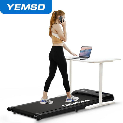 YEMSD 2.25HP Walking Pad Treadmill with LED Display and Remote Control – Compact under Desk Treadmill for Home and Office Use